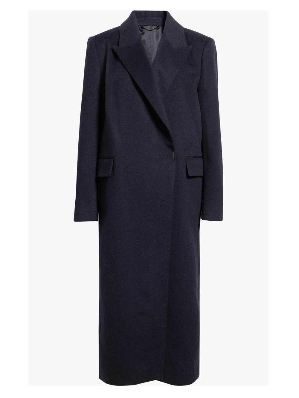 Boss Callafy Cashmere Coat in Dark Blue Size 4 - Picture 5 of 13